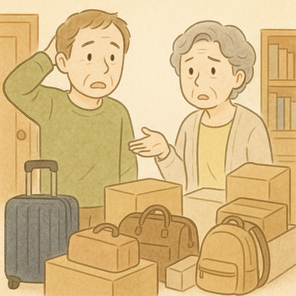 実家に置いてきた自分の荷物で困る親