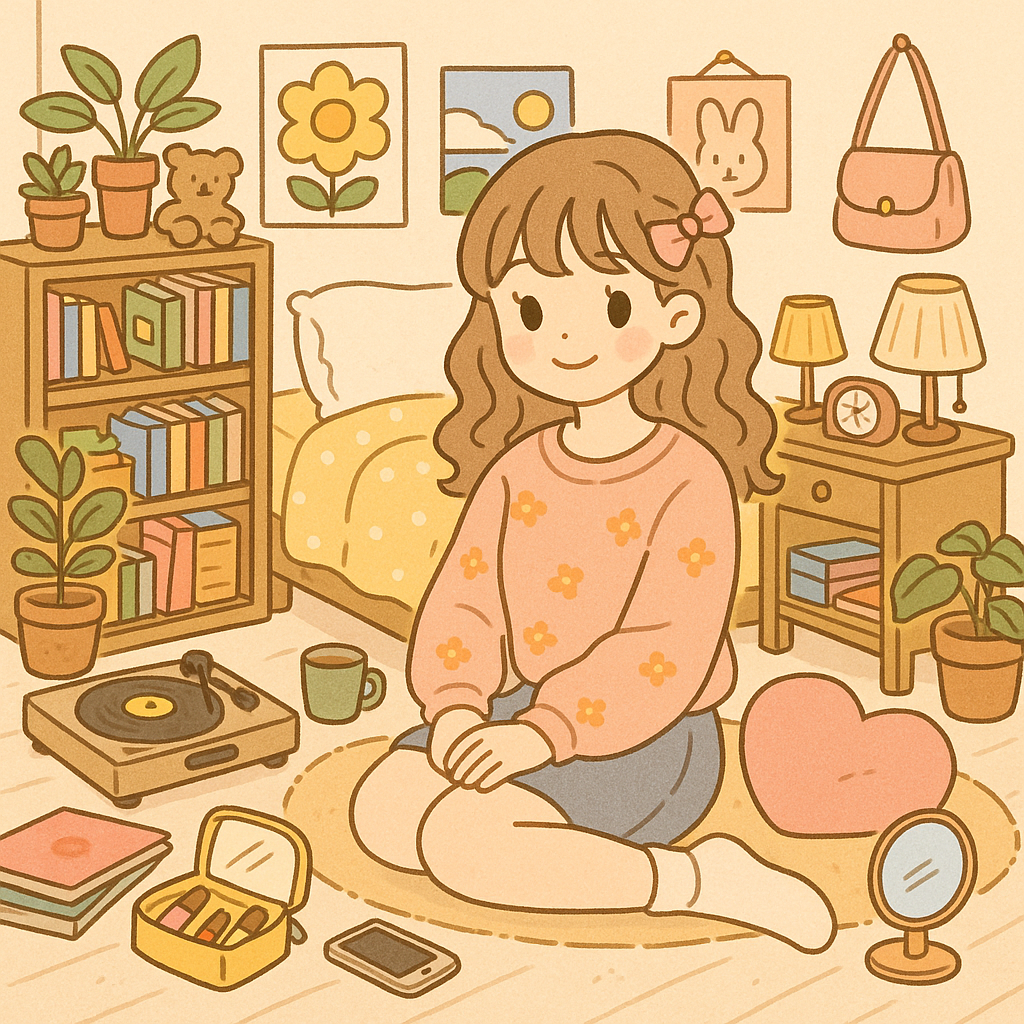 物はあふれた部屋だけどもてる女性