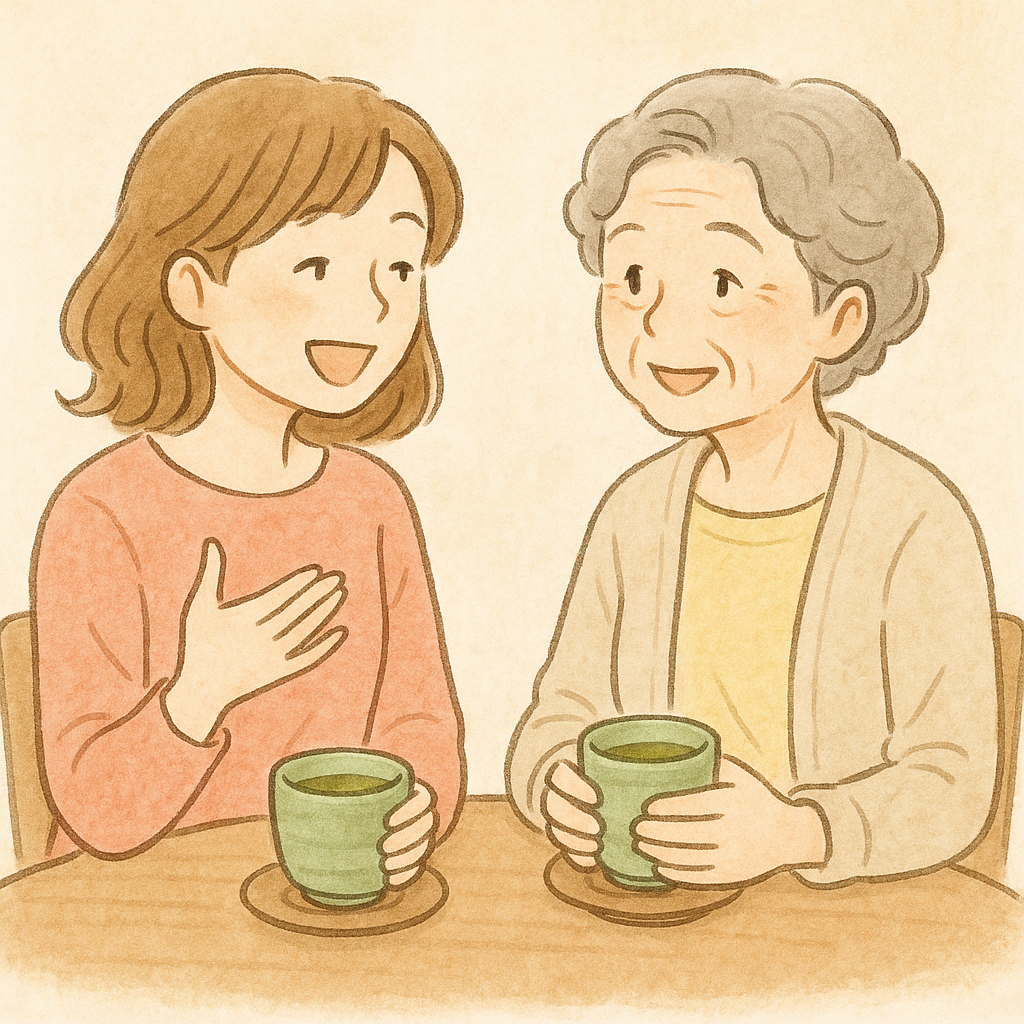 実家の片づけをしながら、親に感謝の気持ちを伝える